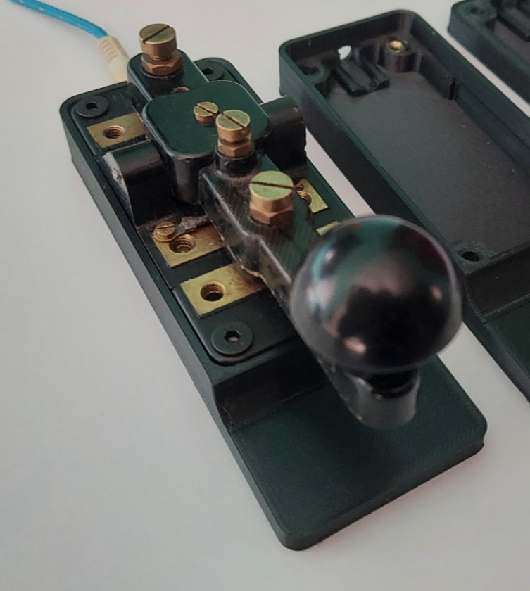 MKIII Morse Code Key BASE - Replacement Base for your key - 2 Piece