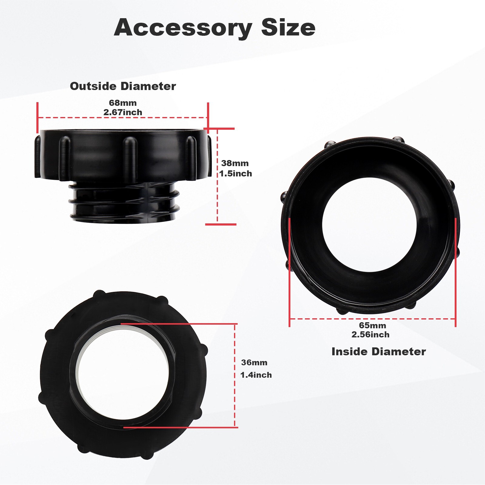 3Pk Easy Gas Can Spout Kit - Replacement spout kit for EasyCan, Midwest, Scepter