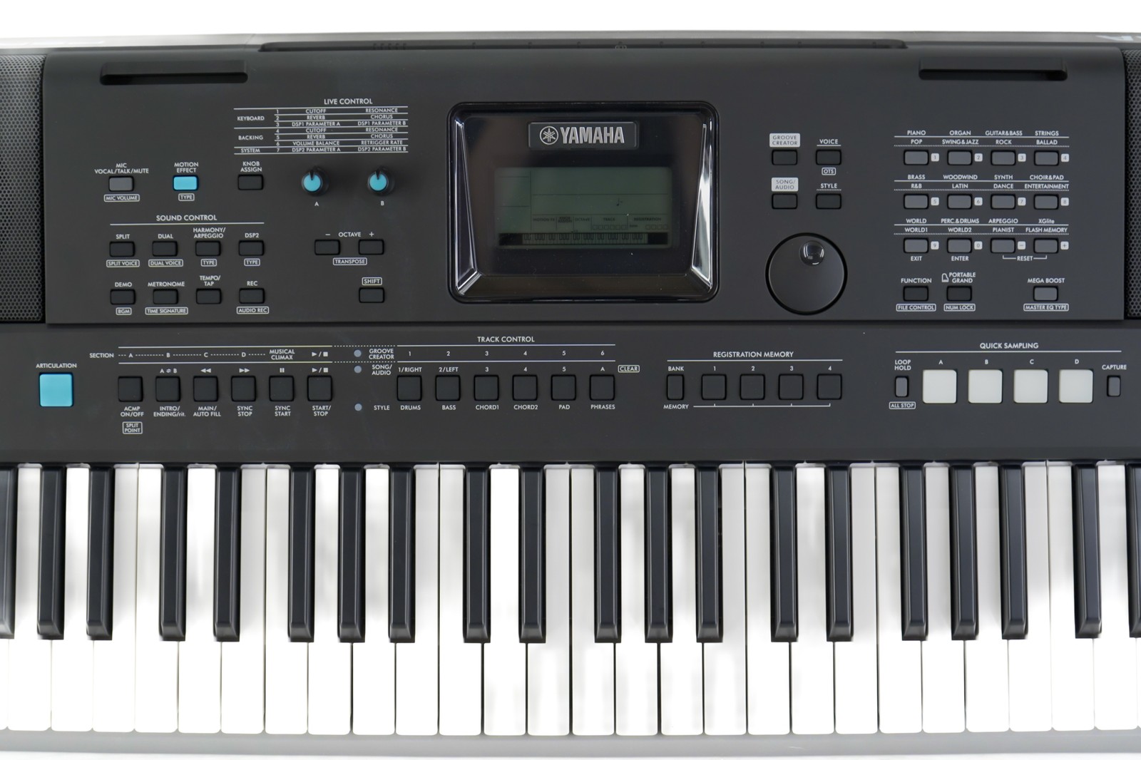 Yamaha PSR-E473 61-Key High-Level Portable Keyboard Damaged