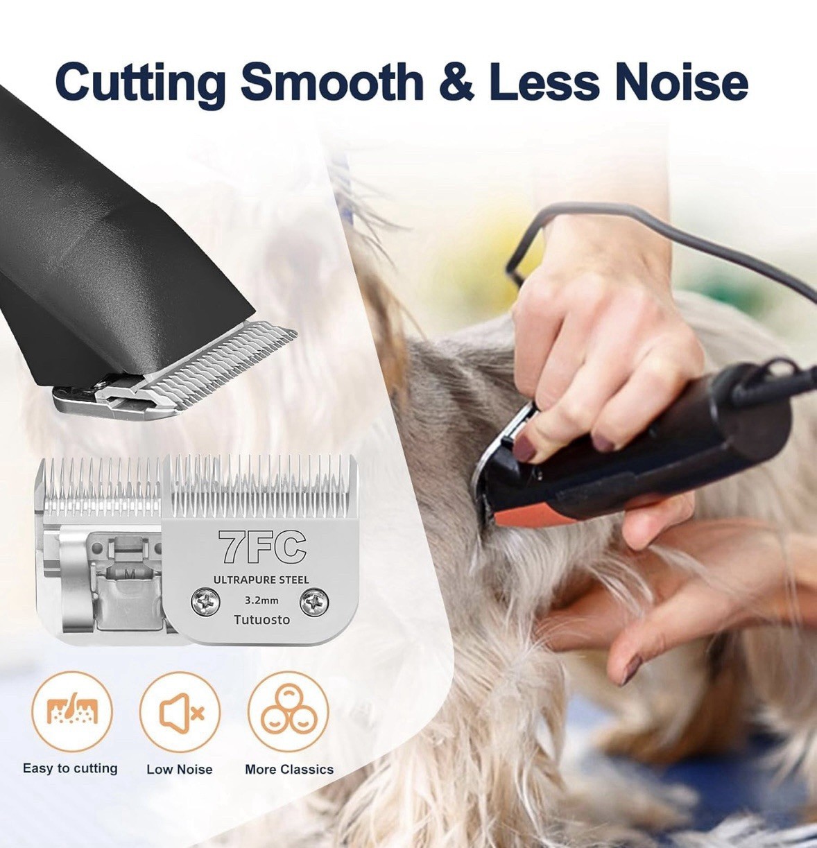 Clipper Blades Pet Grooming Clipper Replacement Blades Detachable Blade