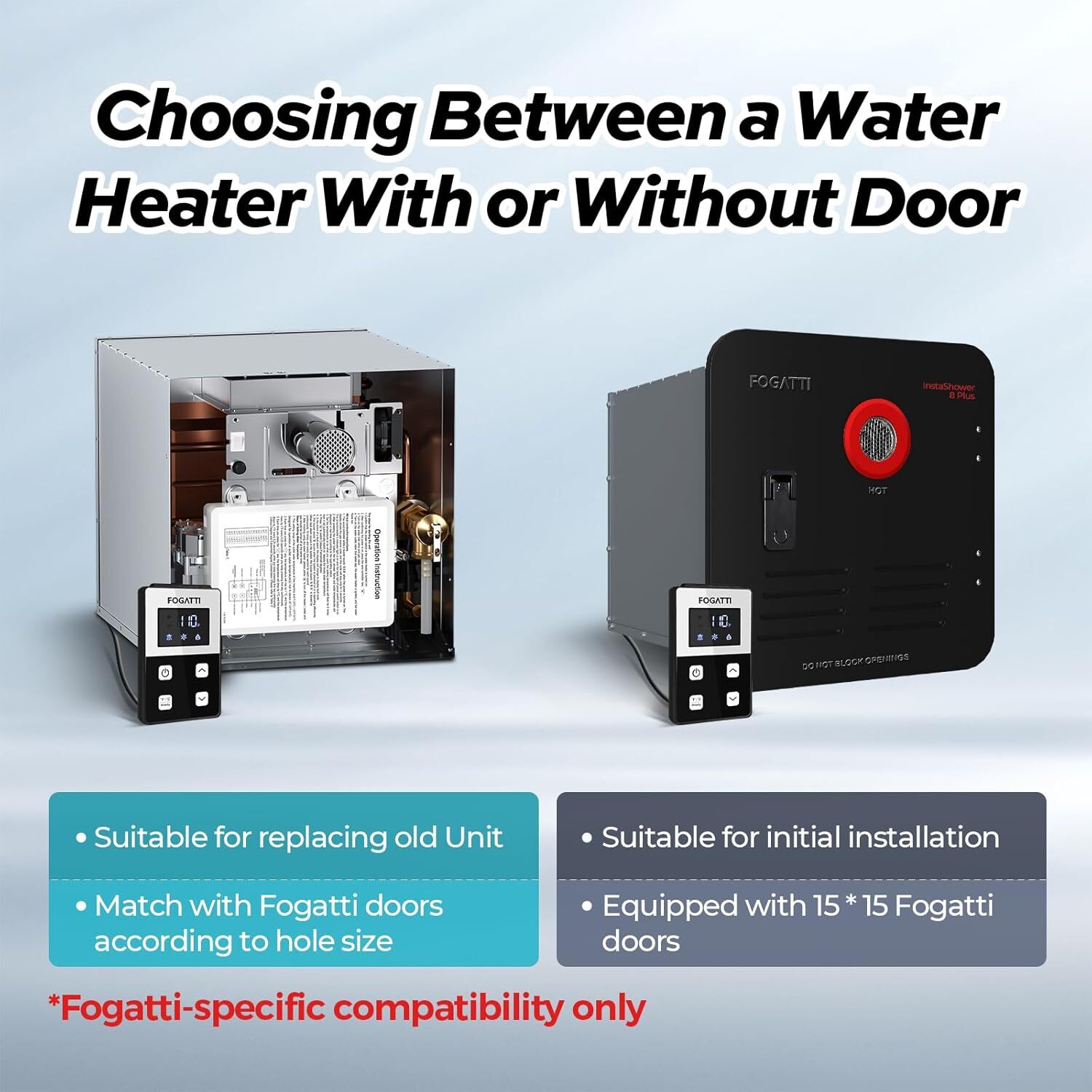 Tankless RV Water Heater RV On Demand Hot Water Heater without Door 42,000 BTU