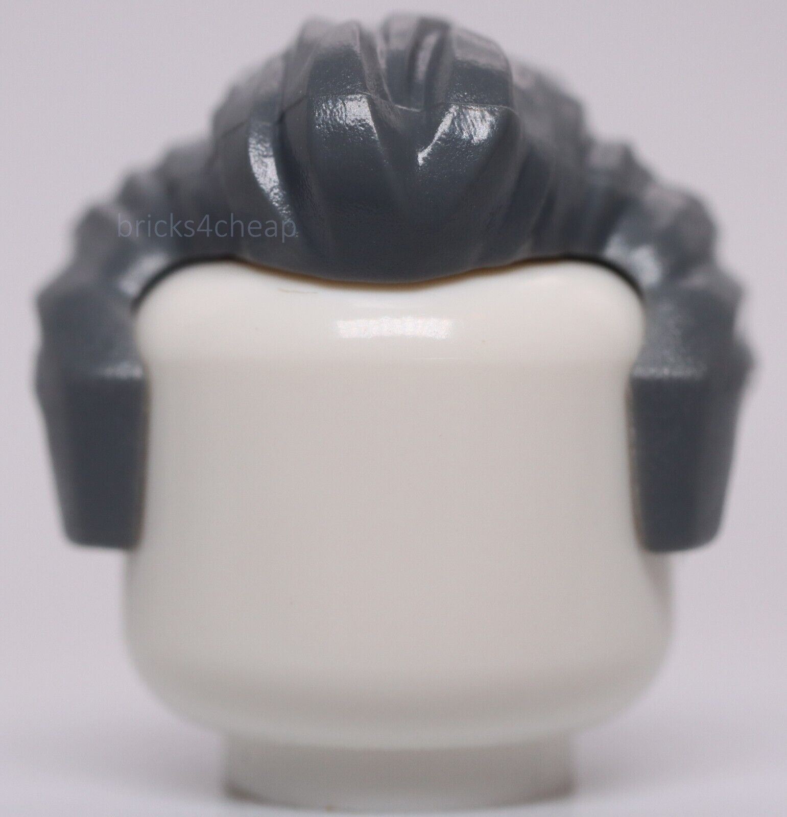 Lego Dark Bluish Gray Minifig Hair Short Swept Back Sideburns Widows Peak