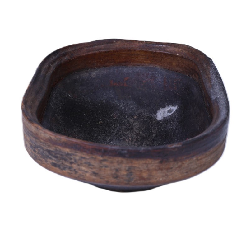 19th Century Eskimo Wood Oil Bowl