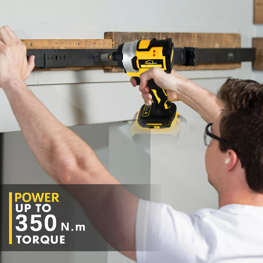 Brushless Cordless Impact Driver,for Dewalt 20V Max Battery,1/4" Compact,4 Speed