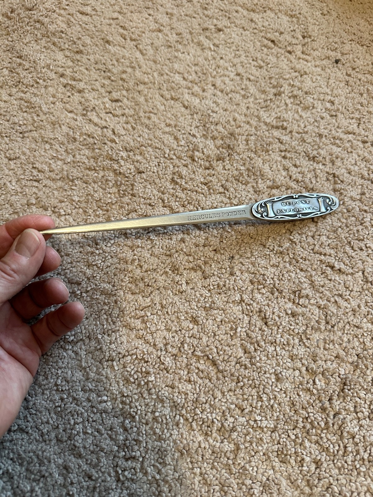 Hercules Powder DuPont antique mining advertising letter opener