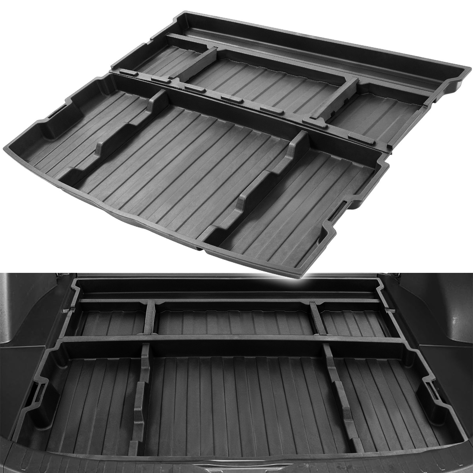 Rear Hatch Trunk Hidden Floor Storage Extra Space Box For Toyota RAV4 2019-2025