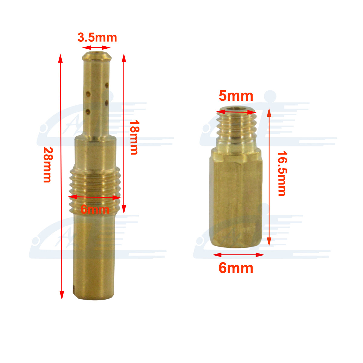 10Pcs Slow Pilot Jet & 10Pcs Carburetor Main Jet kit for Keihin PWK Carb Honda