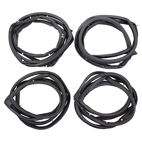 Front and Rear Door Rubber Seal Gasket Weatherstrip Molding for Honda Civic