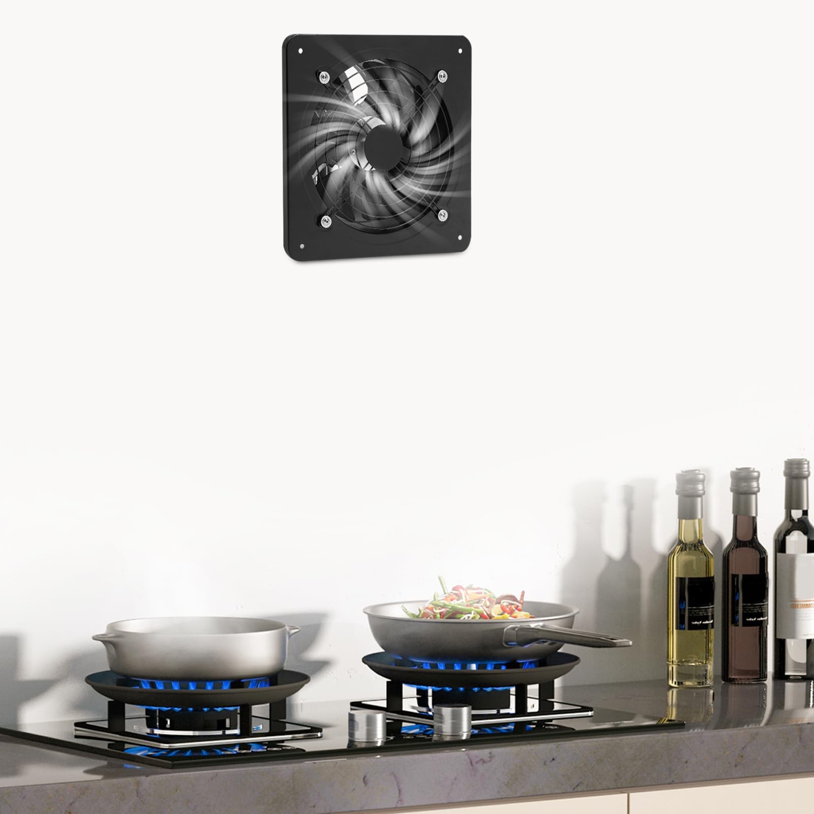 10'' Explosion Proof Exhaust Fan, 100W 741CFM Industrial Axial Flow Fan Utility