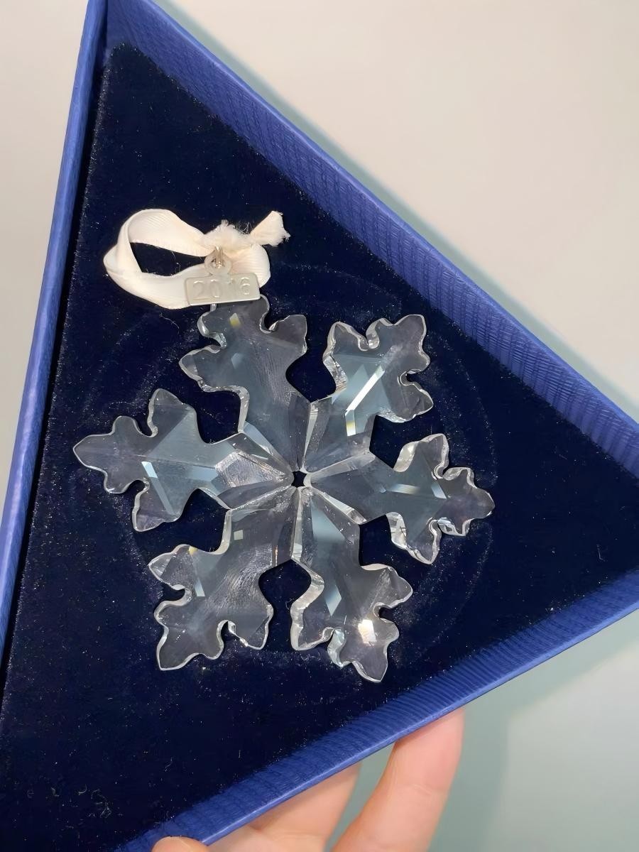 Swarovski 2016 Annual Large size Snowflake Star Crystal Pendant