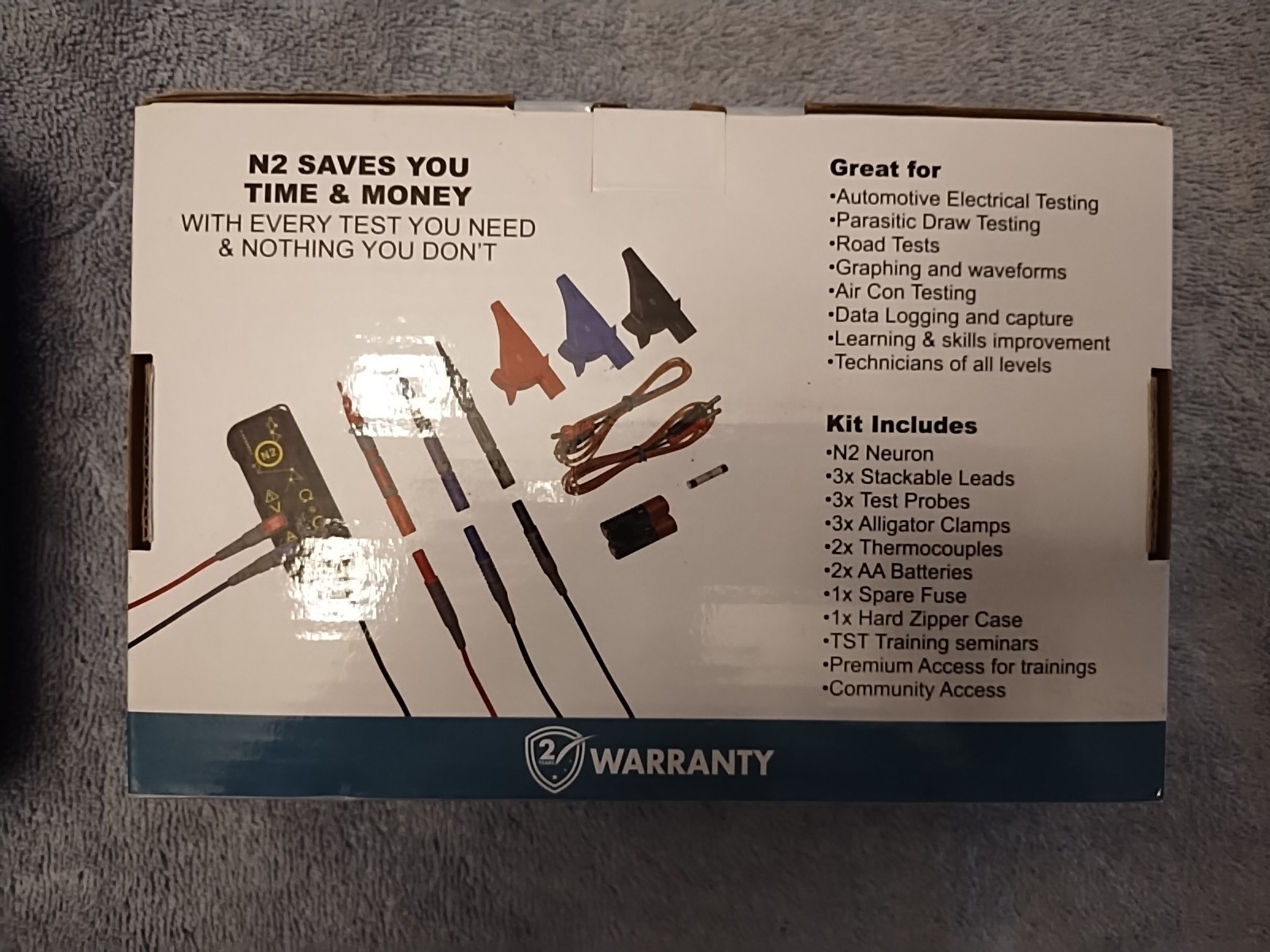Curien N2-Neuron & Run'n Gun Tablet Compact Bluetooth Graphing 2 Channel Measure