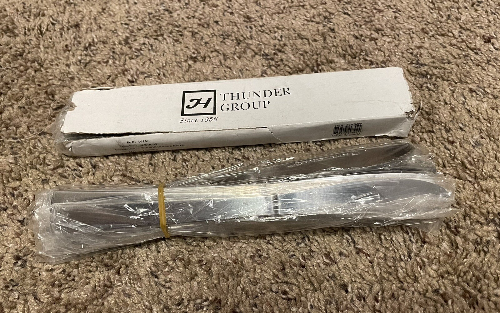 CASE OF 15 DOZEN (180) ￼Thunder Group SLWD009 Winsor restaurant Dinner Knives