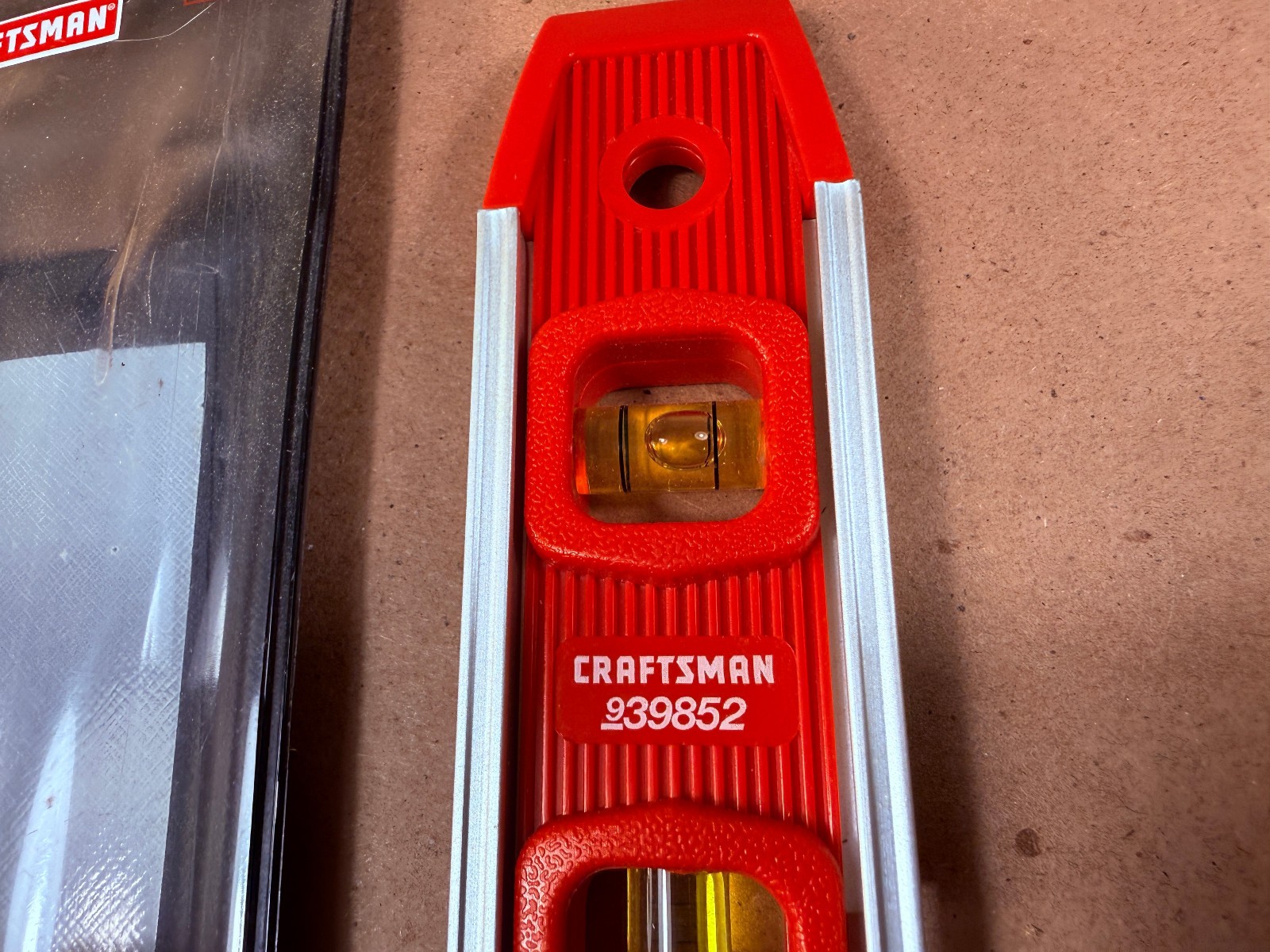 NEW Sears Craftsman USA Nos Torpedo Level 9” 39852 Red Magnetic w/ Pouch