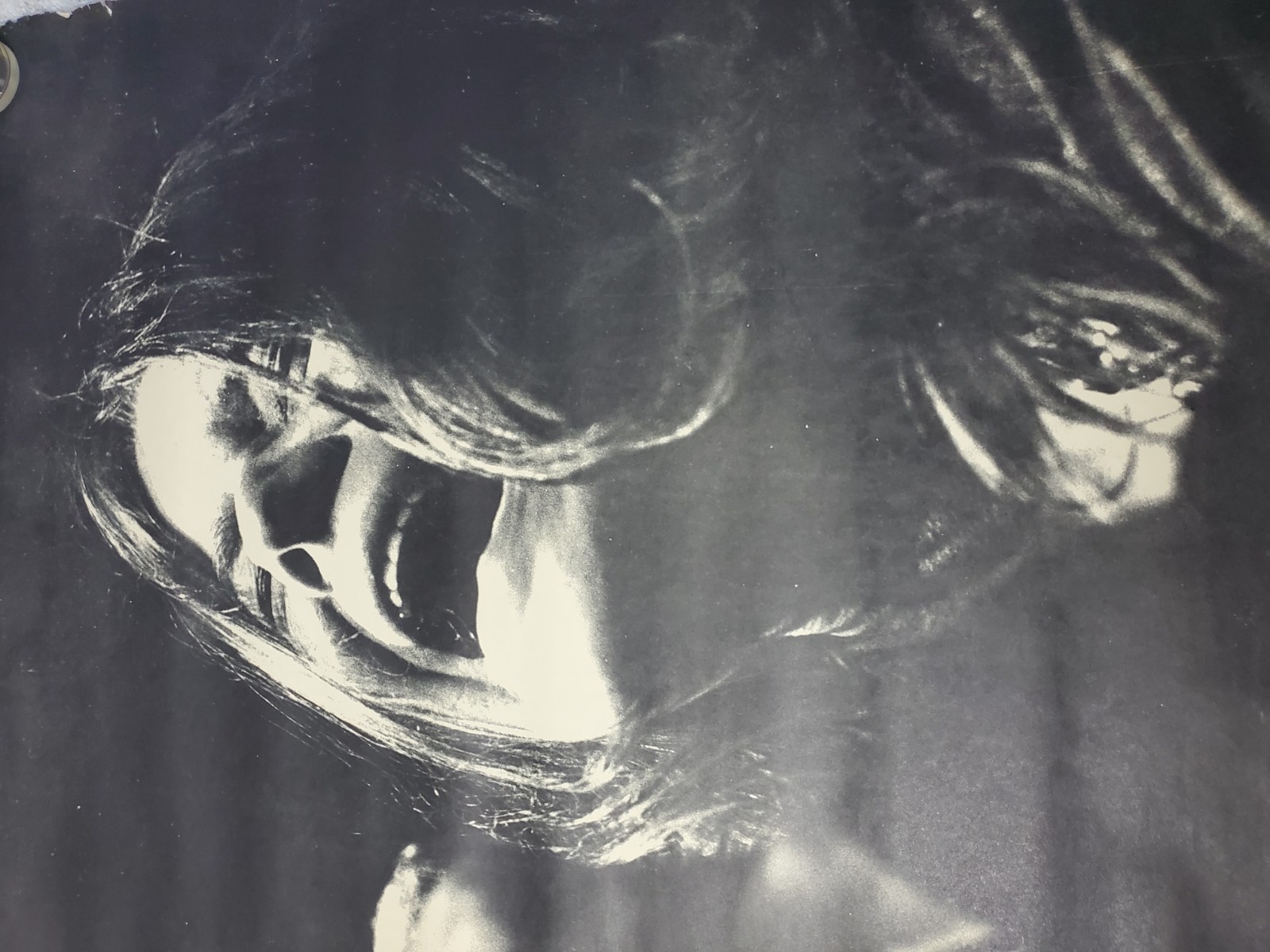 Original 1969 Janis Joplin 30x41 inch rolled Poster Huge Rare Portrait