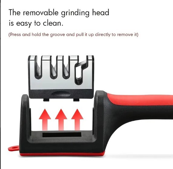 Knife Sharpener Professional Ceramic Tungsten Kitchen Sharpening System 4 Stage