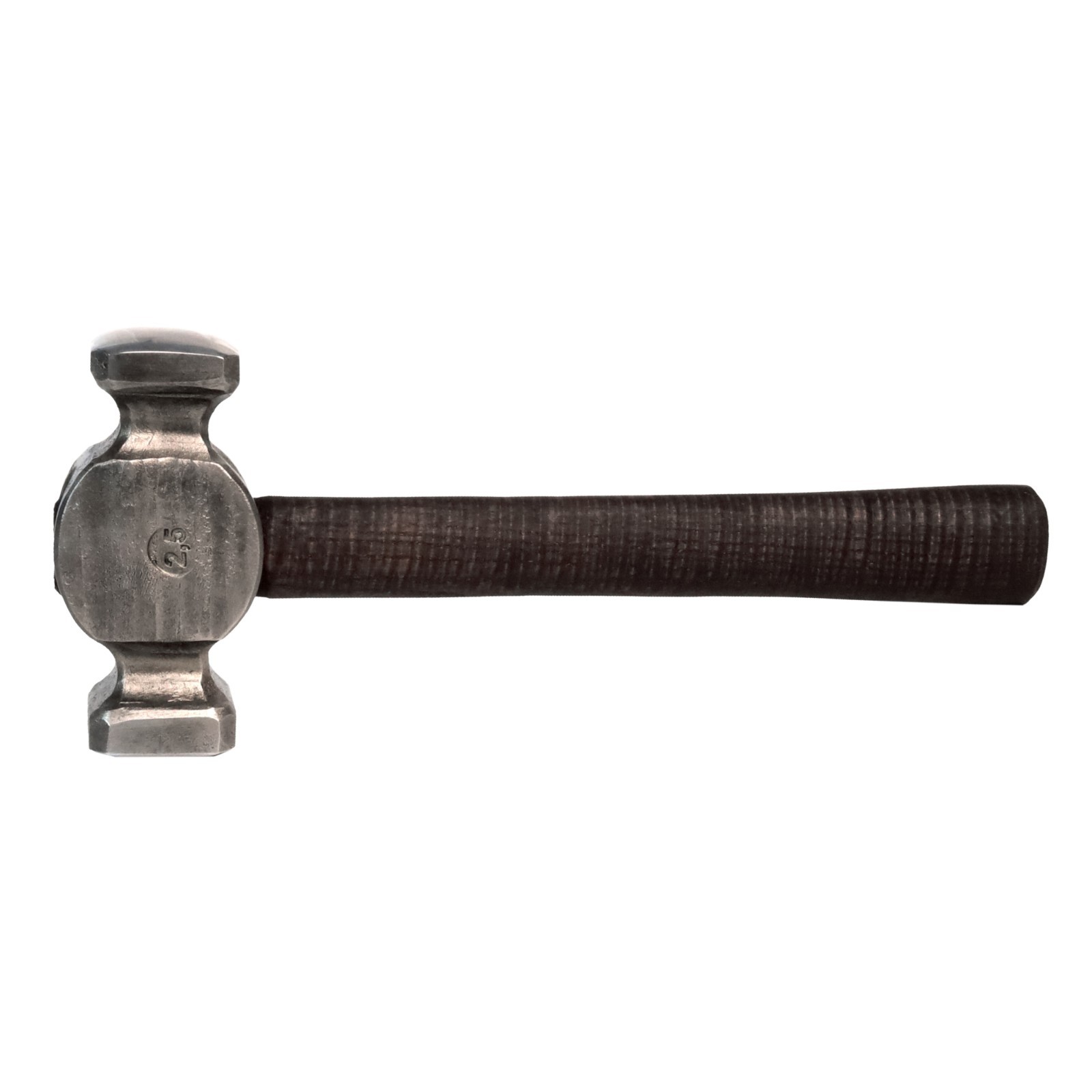 Blacksmith Rounding Hammer 2.5 lb Hand Forged C70W2 Steel Ash Handle Double Face