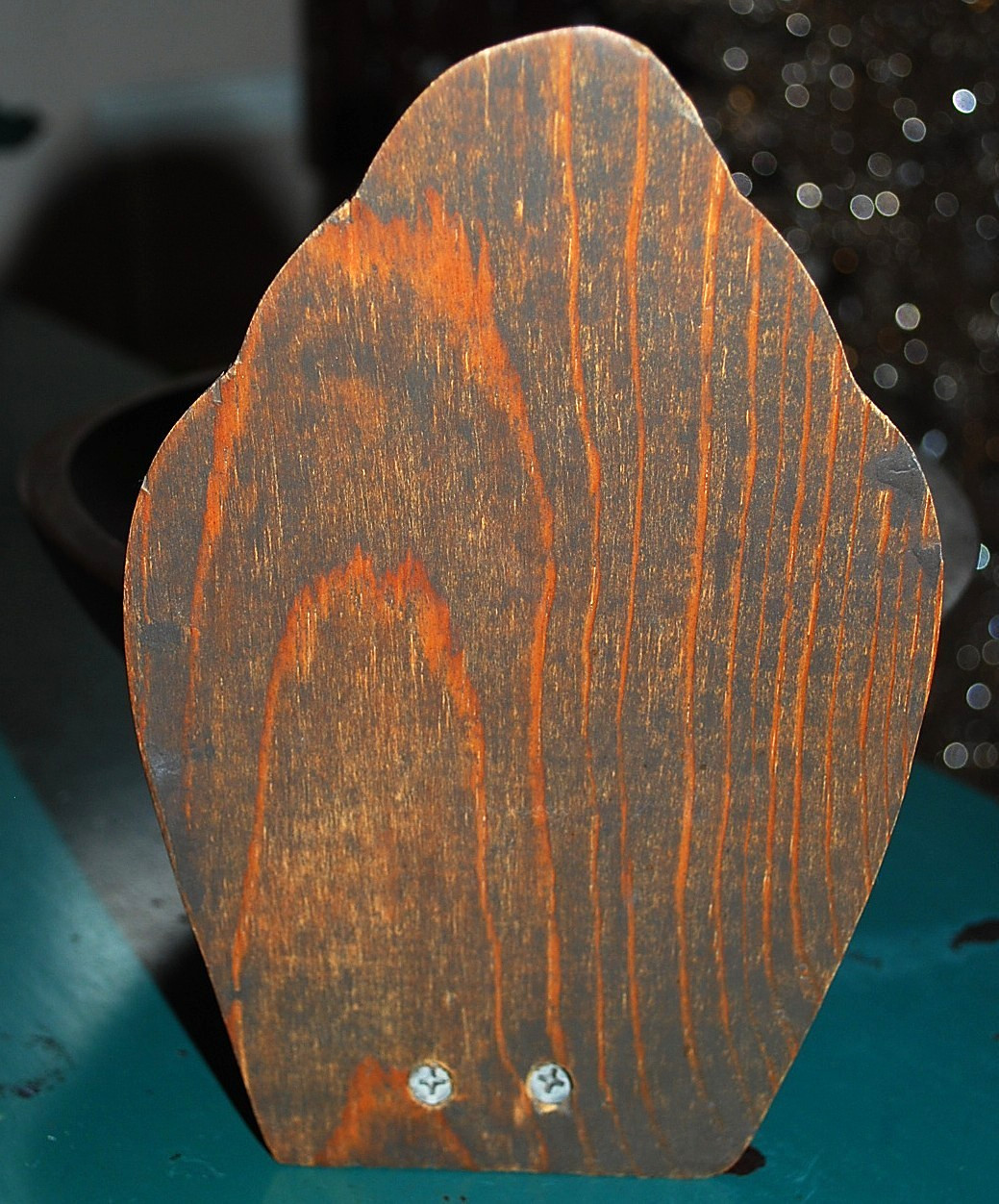 Vtg Hand Carved WOODEN TURKEY BOWL Painted FOLK ART Thanksgiving Centerpiece 14"