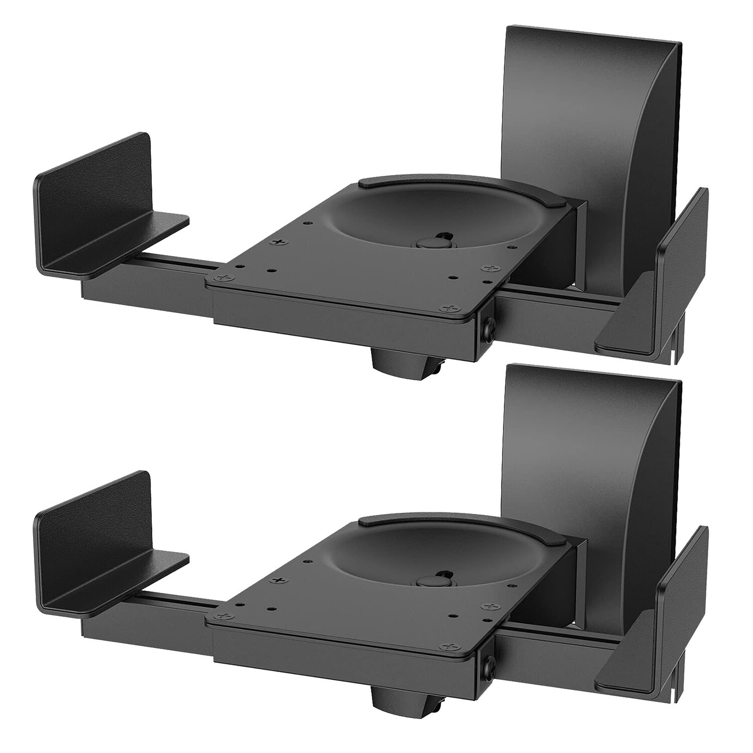 5Core Speaker Wall Mount Adjustable Swivel 11 Inch Space Bookshelf Brackets Pair