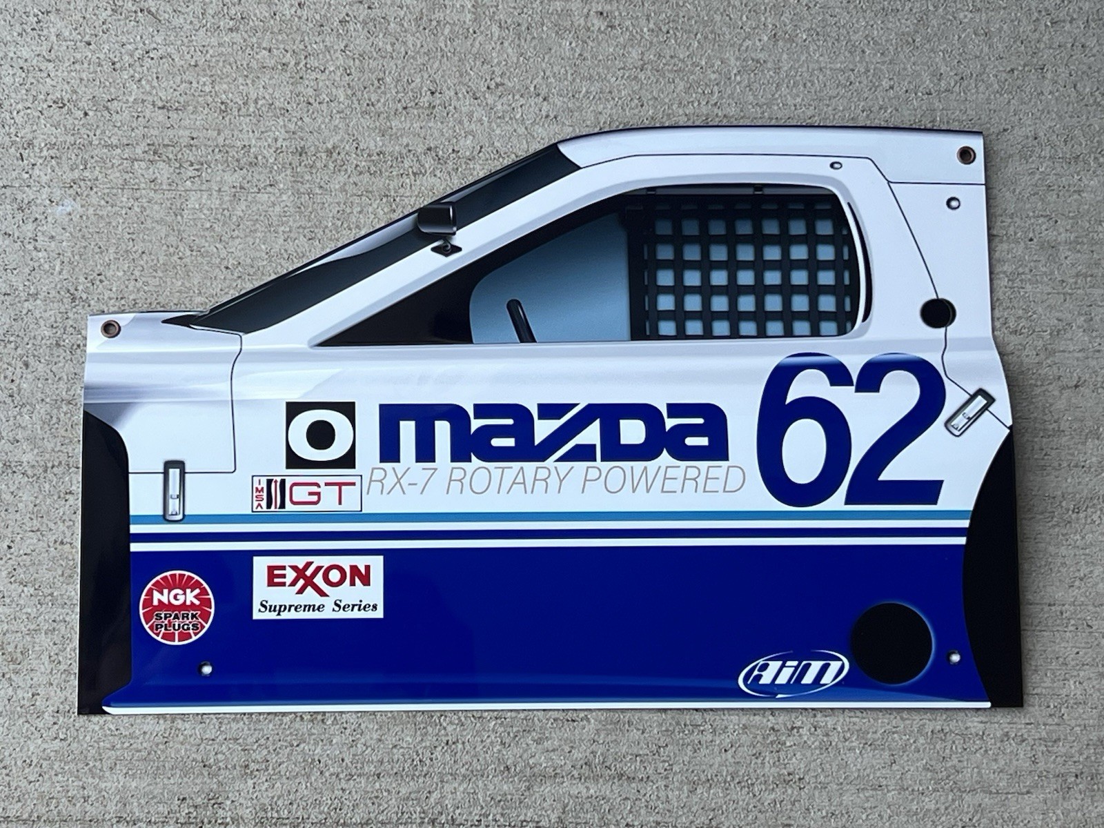 Wow! 1991 Mazda RX-7 Gto Imsa Racing MAZDASPEED Metal Sign 18 Inch Curved Sign