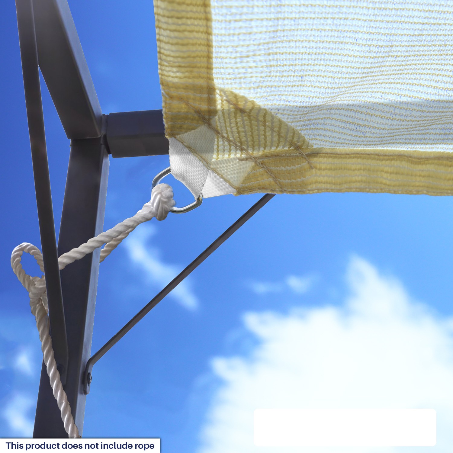 Sun Shade Sail Rectangle Canopy Cover for Outdoor Pergola Patio Garden UV Proof