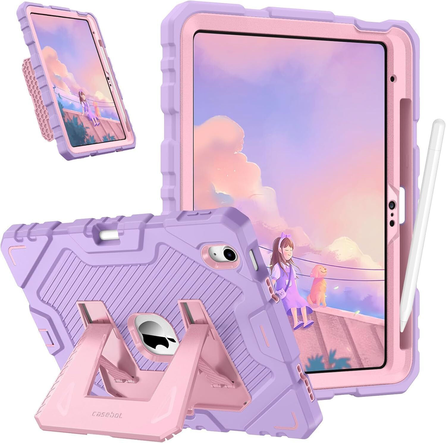 Shockproof Case for iPad (A16) 11th Gen 11 Inch (2025) Fully-Body Rugged Cover
