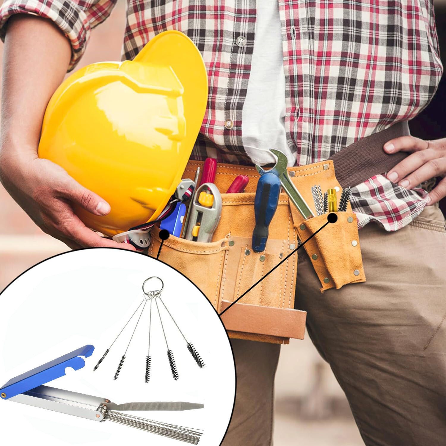 18PCS Carburetor Carb Jet Cleaning tools Set Wire Cleaner Kit For Motorcycle ATV