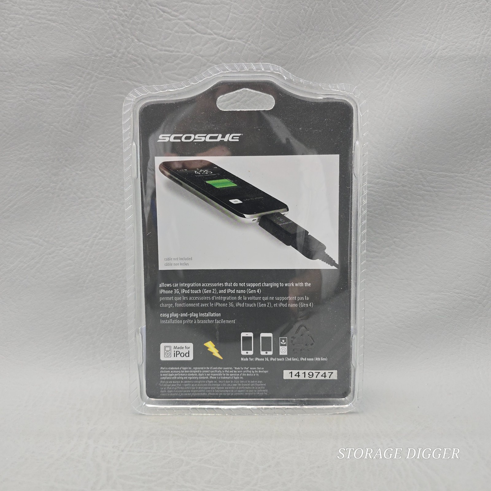 NEW 2009 Scosche passPORT IFWA USB Charging Adapter for iPhone & iPod, Easy Plug