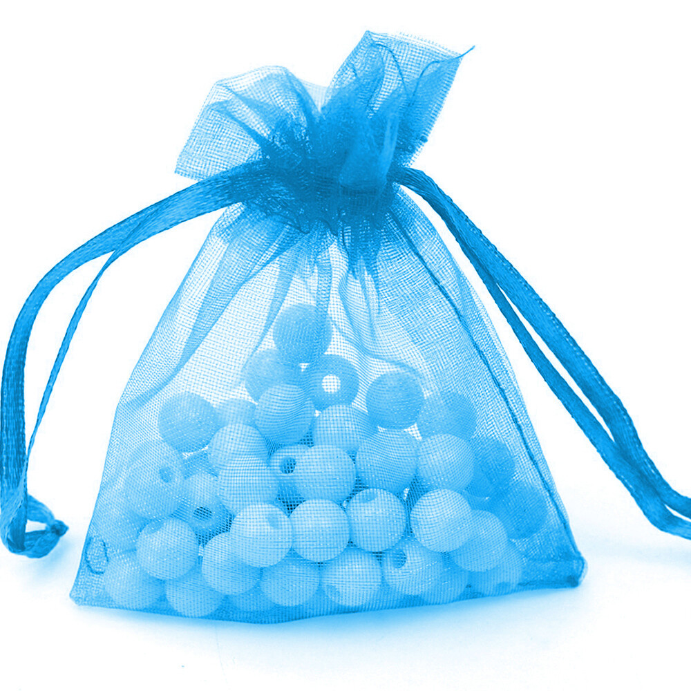 100/200pcs Gift Organza Bags Christmas Favors Pouches Jewelry Bag Wedding Party