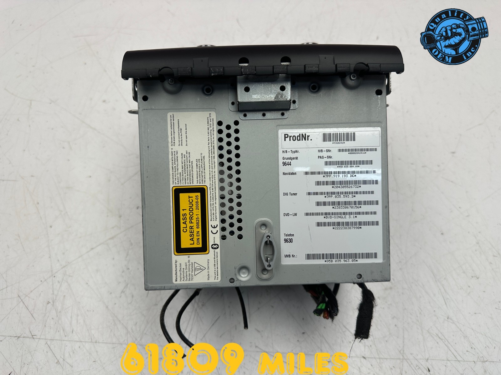 2015-2016 PORSCHE MACAN CD RADIO RECEIVER NAVI DISPLAY SCREEN MONITOR OEM 61 kmi