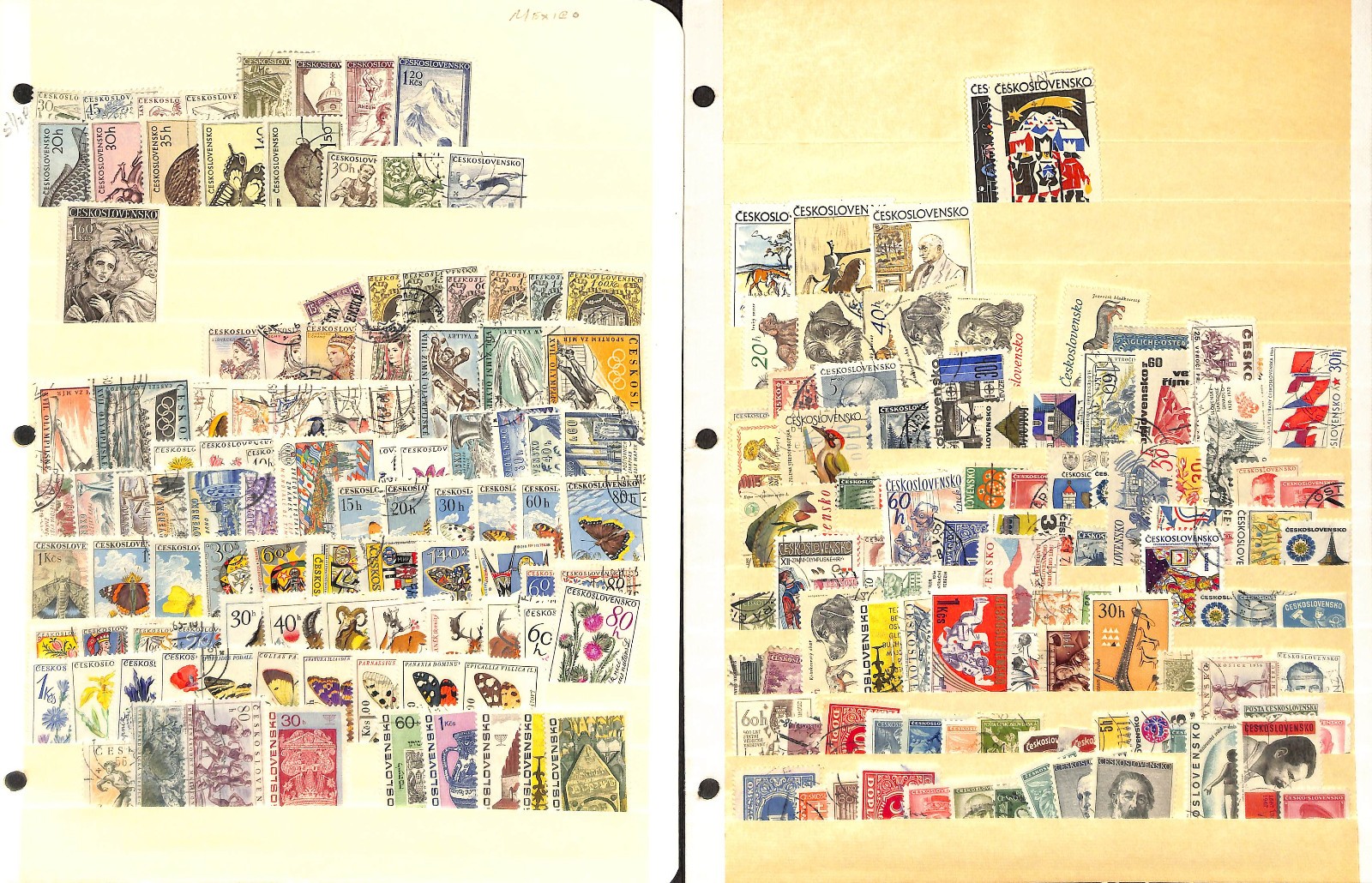 Czechoslovakia Stamp Collection on 40 Scott International Pages, 1918-1968 (BG)