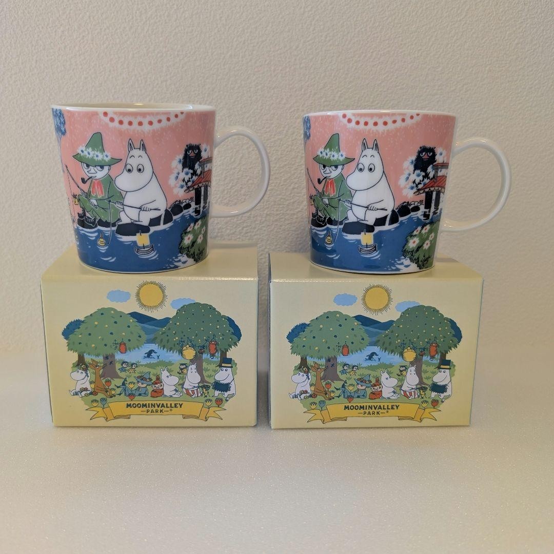 Set of 2 Moomin Arabia Mug 2026 SIMPLE JOY Moominvalley Park Limited Edition