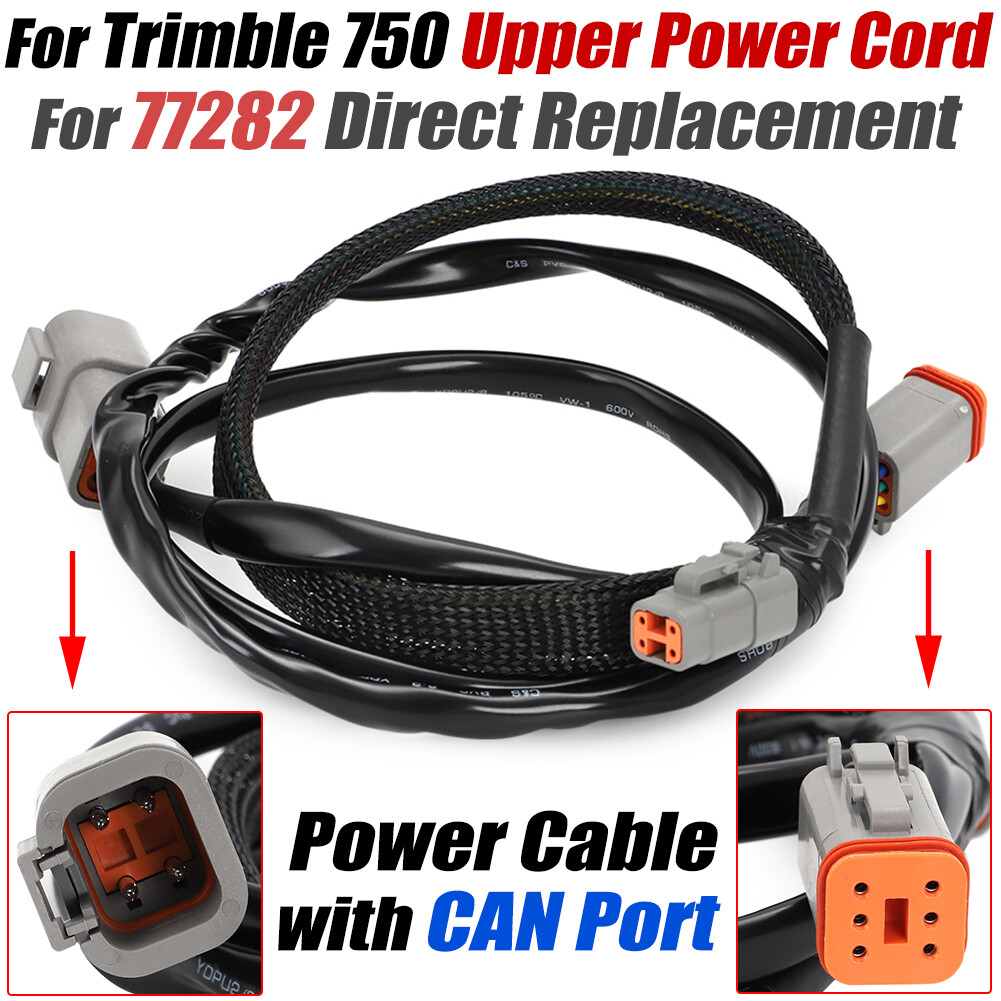 For Trimble 750 CFX-750/FM-750 GPS Power Cord Cable Repalcement w CAN Port 77282