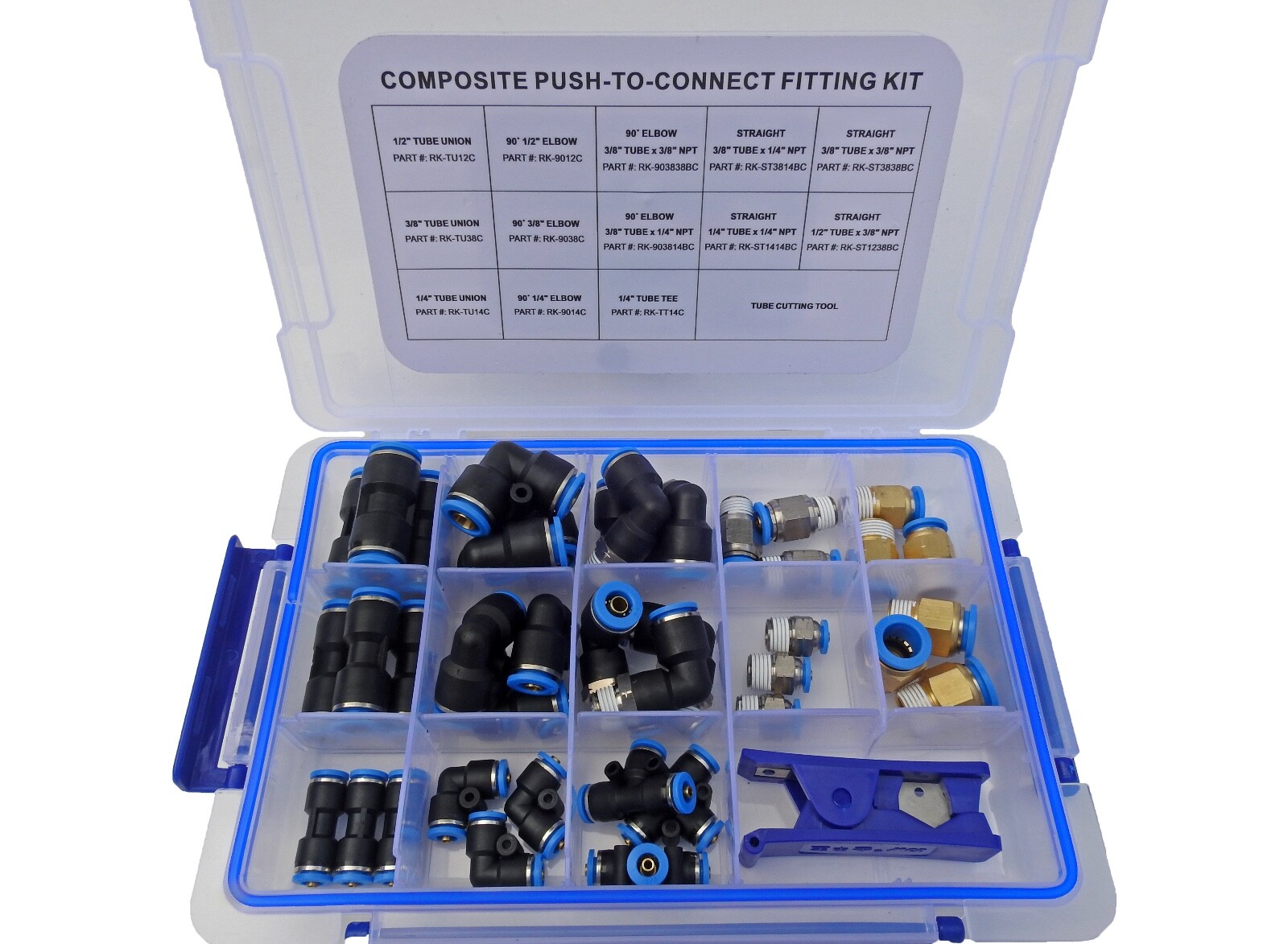 Road Superior Truck Parts Quick Connect Assorted Composite Air Line Fitting Kit