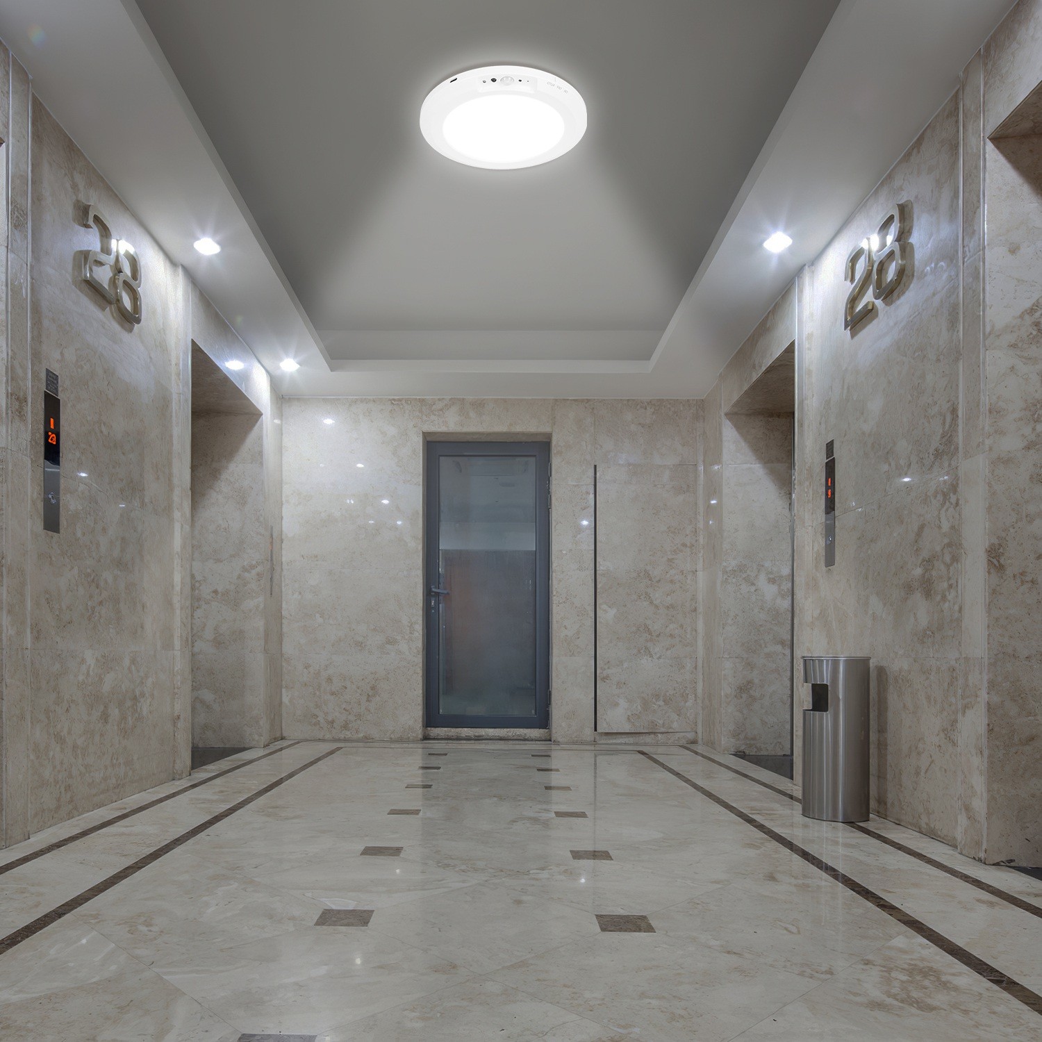 Rechargeable Motion Sensor Ceiling Light Magnetic Install No Wiring Closet Light