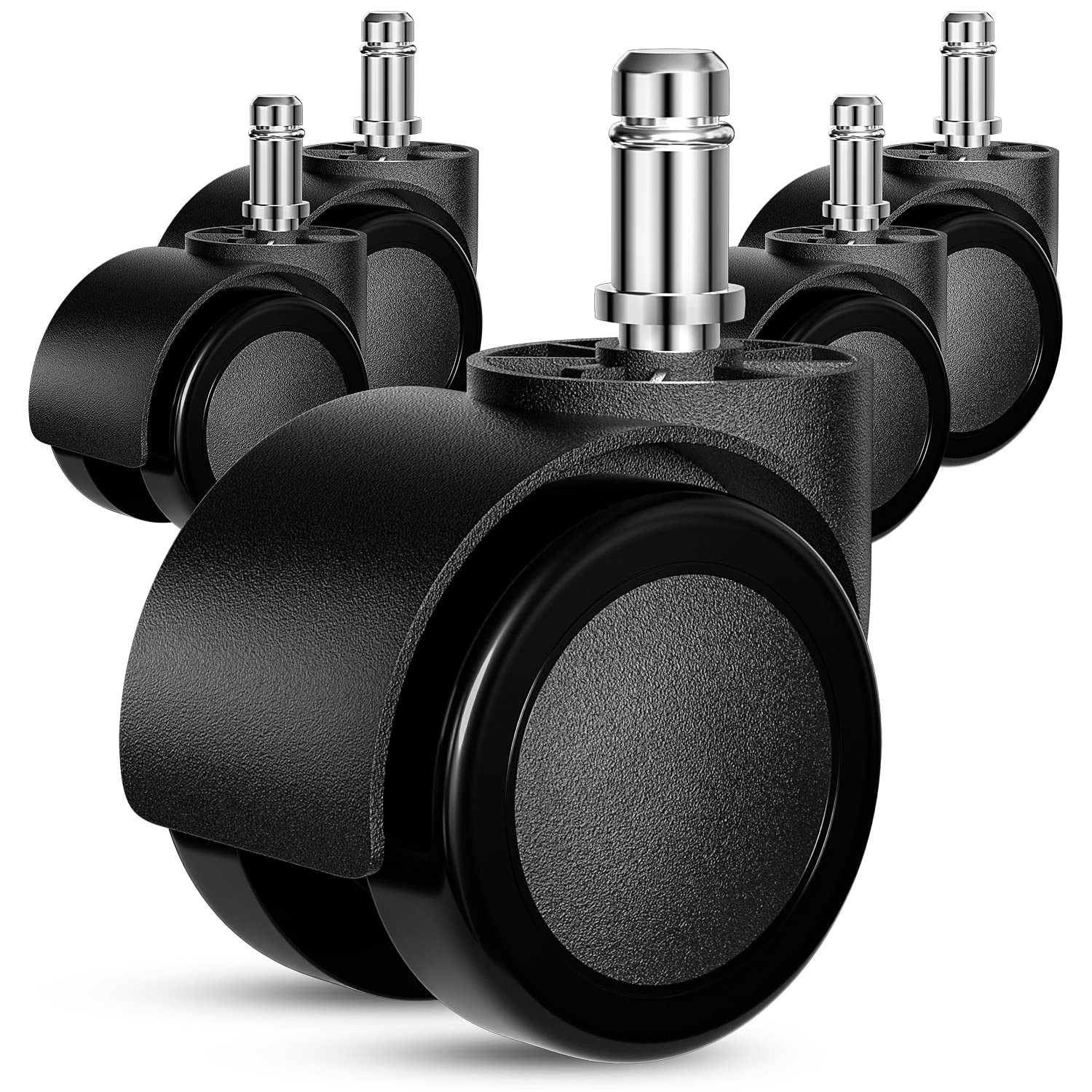 Office Chair Wheels Replacement 5 Pcs 2 Inch Office Chair Casters Heavy Duty