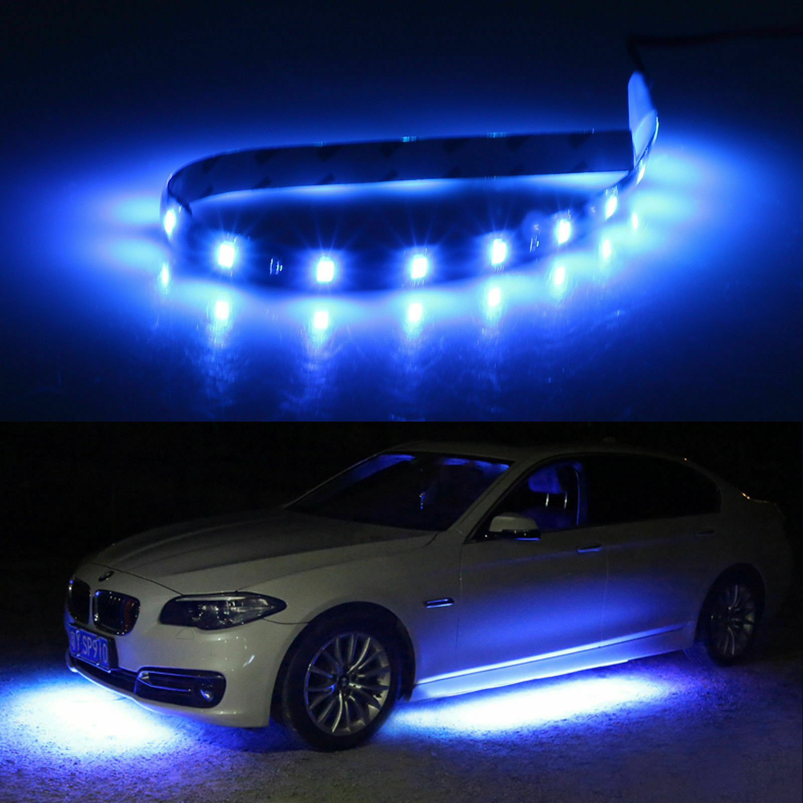 Lot Waterproof 12''/15 DC 12V Motor LED Strip Underbody Light For Car Motorcycl