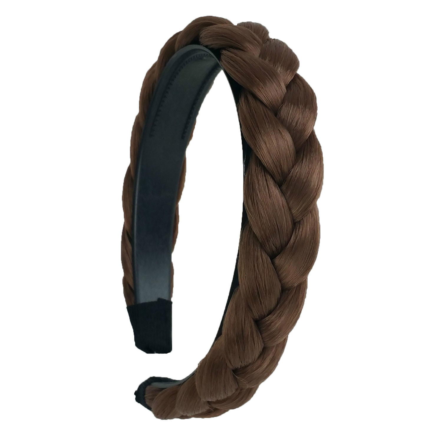 Hair Headband Braided Plaited Headband Synthetic Hairband for Women Girls
