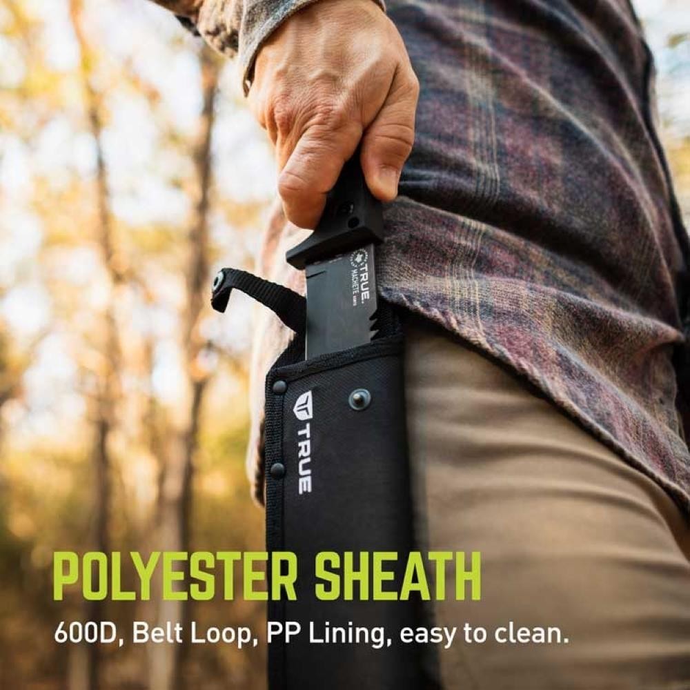 TRUE 17" GOLOK PARANG BLADE MACHETE, 13" RIP CUT SAW BLADE W/SHEATH