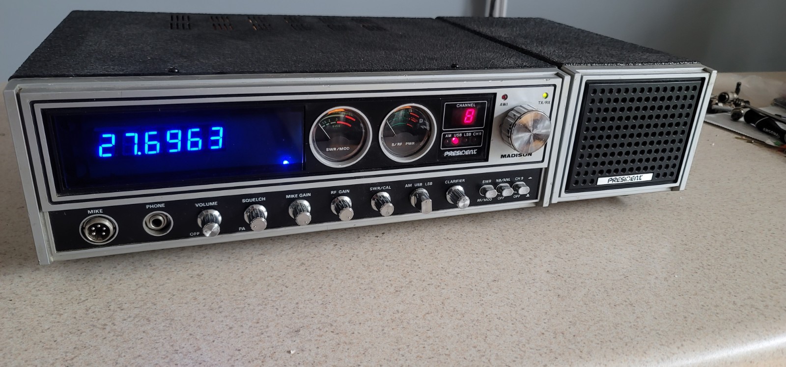 CB BASE RADIO PRESIDENT MADISON AM SSB W/ EXTRAS