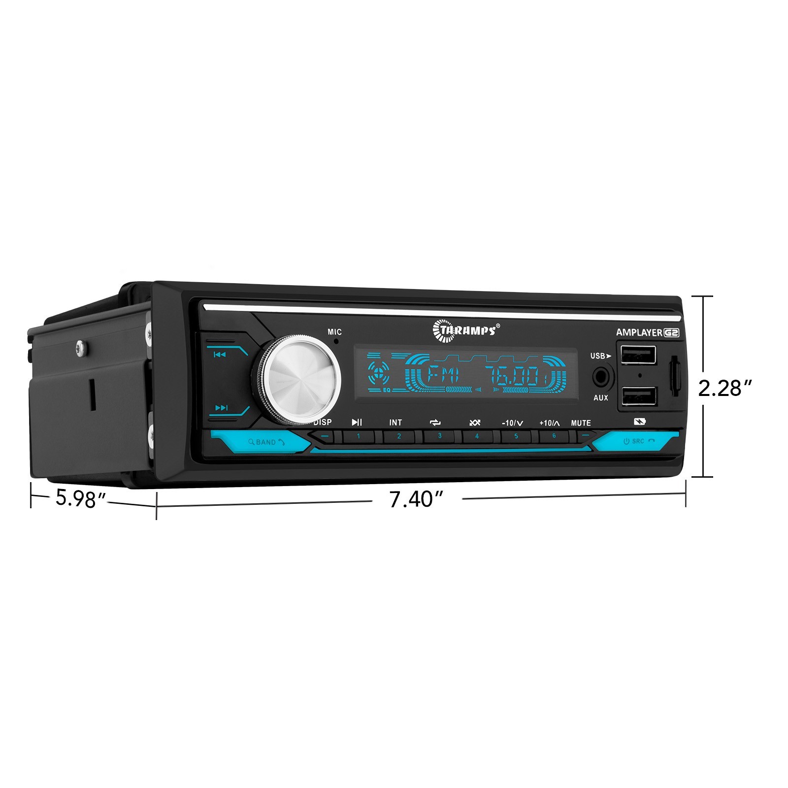 [US SELLER] Taramps AMPLAYER G2 400W 4CH Bluetooth Car Audio Receiver w/ Remote