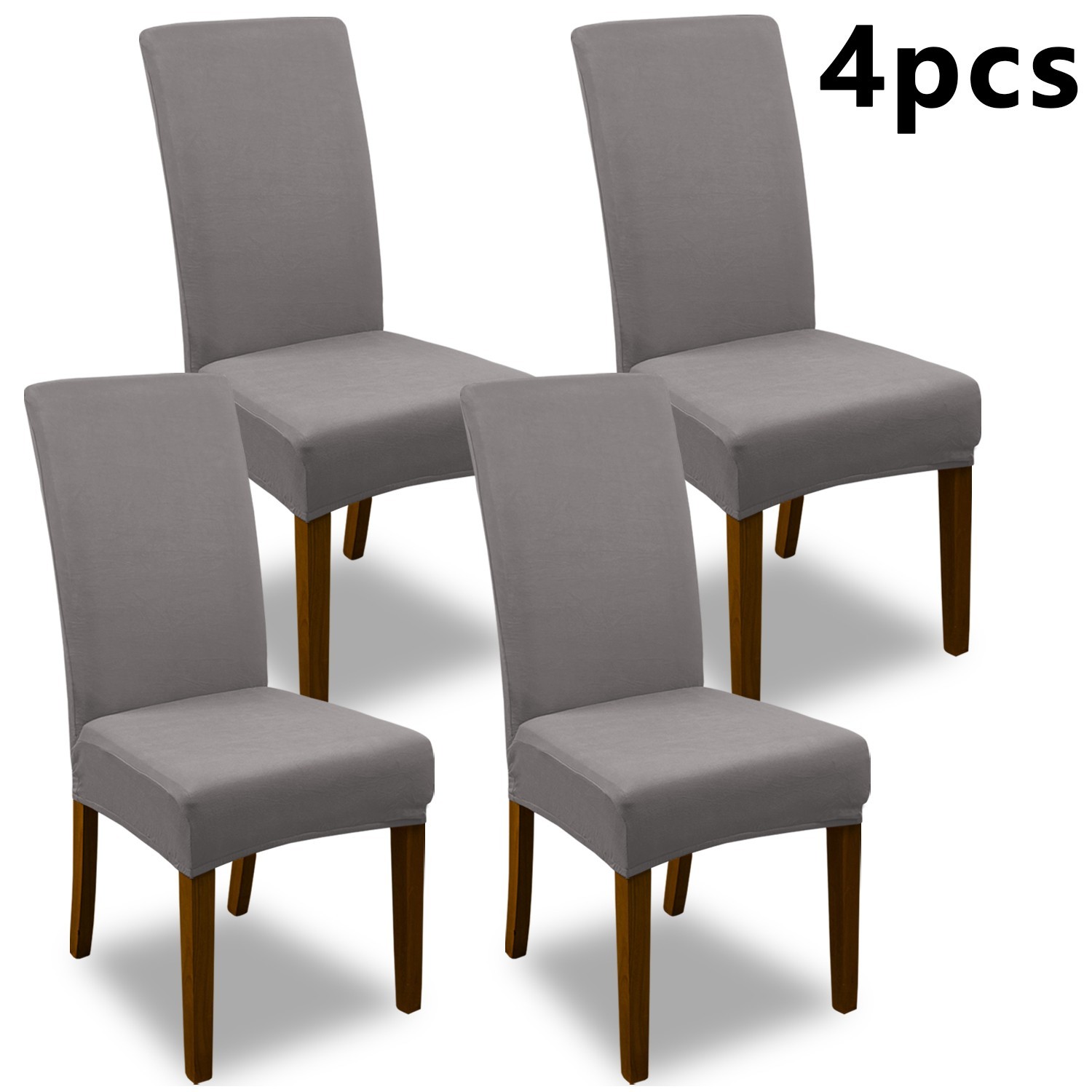 4/6 pieces of elastic milk silk chair cover decorative protectors for restaurant