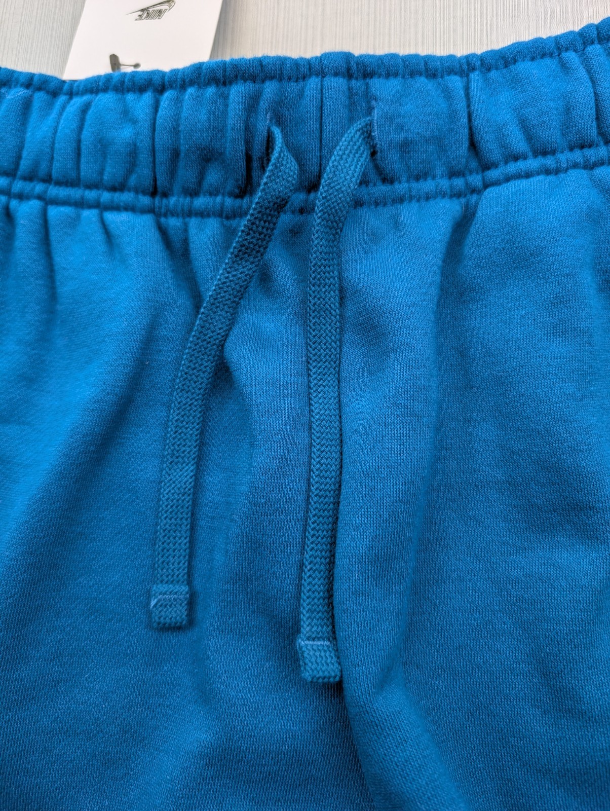 New Nike Club Fleece Mid-Rise Shorts Womens Size Small 3" Blue Green