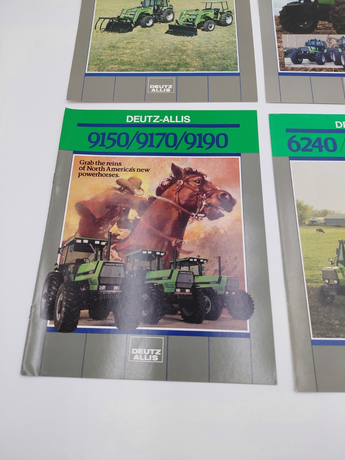 Lot Of 4 Vintage Deutz- Allis Tractor Brochures- 6240/6250/6260 -455/465/475 Etc