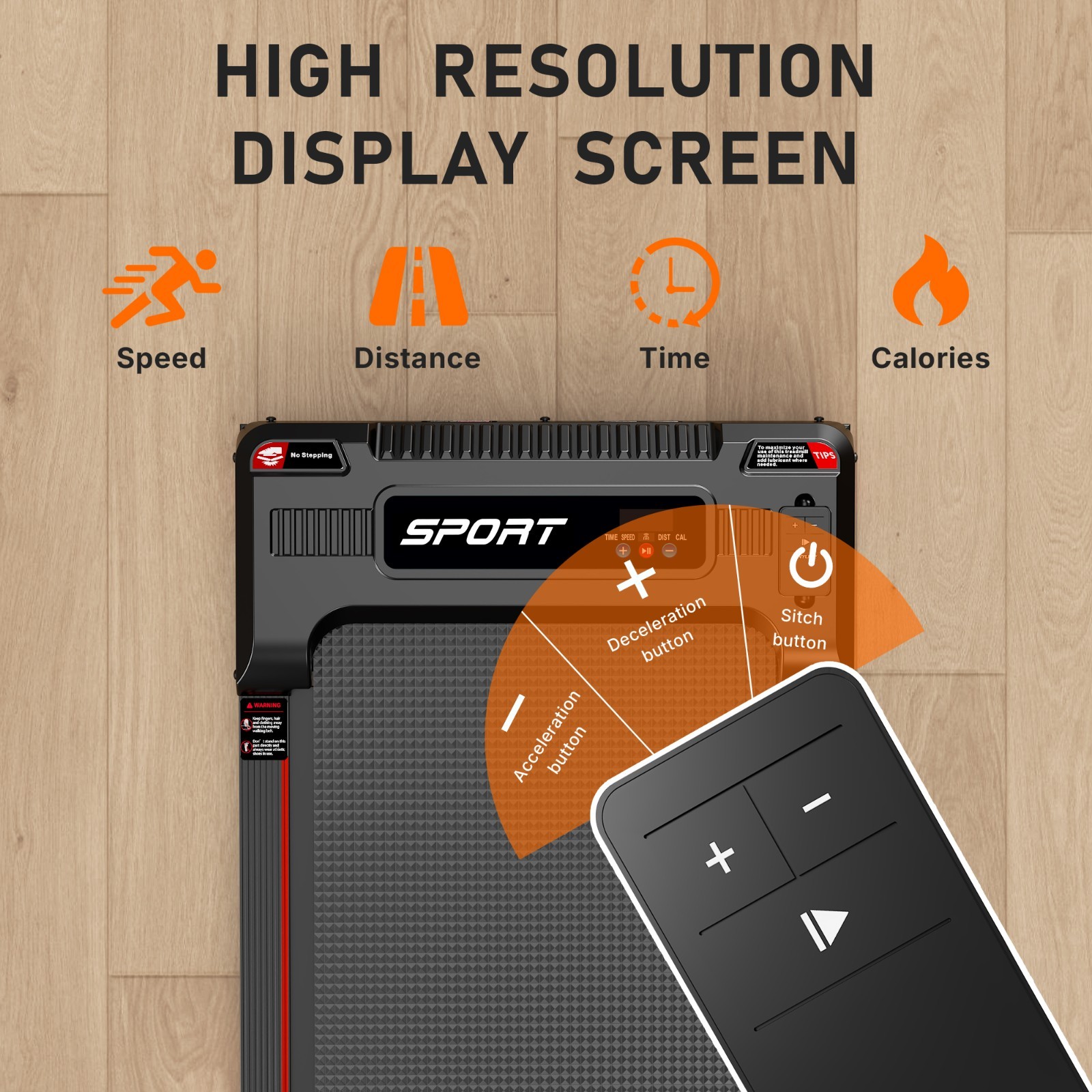 New 4-in-1 Folding Treadmill 5% Incline Walking Pad with Vibration & App Control