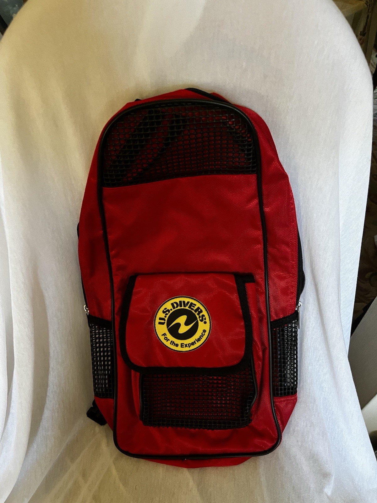 US Divers Red Black Mesh Sack Dive Bag Snorkel Mask Fins Backpack! Bag Only