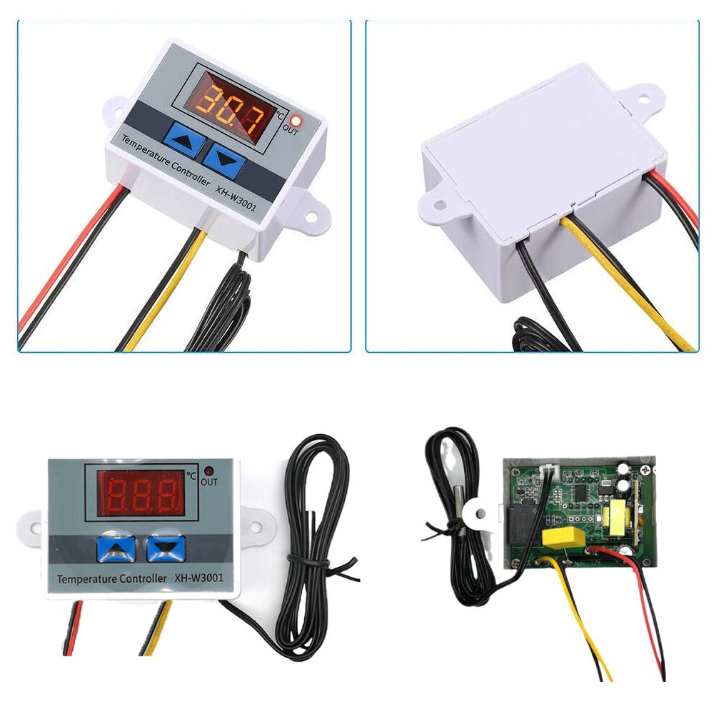 4x AC110-220V Digital Temperature Controller Incubator Thermostat Switches Probe
