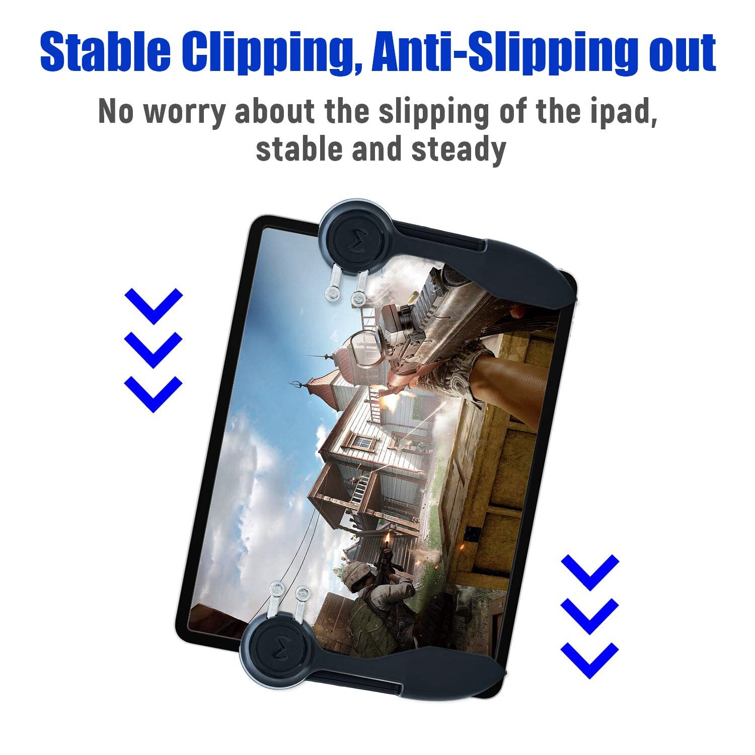 Game Controller Triggers with 6 Finger Sleeves for Android iPad Tablet Computer