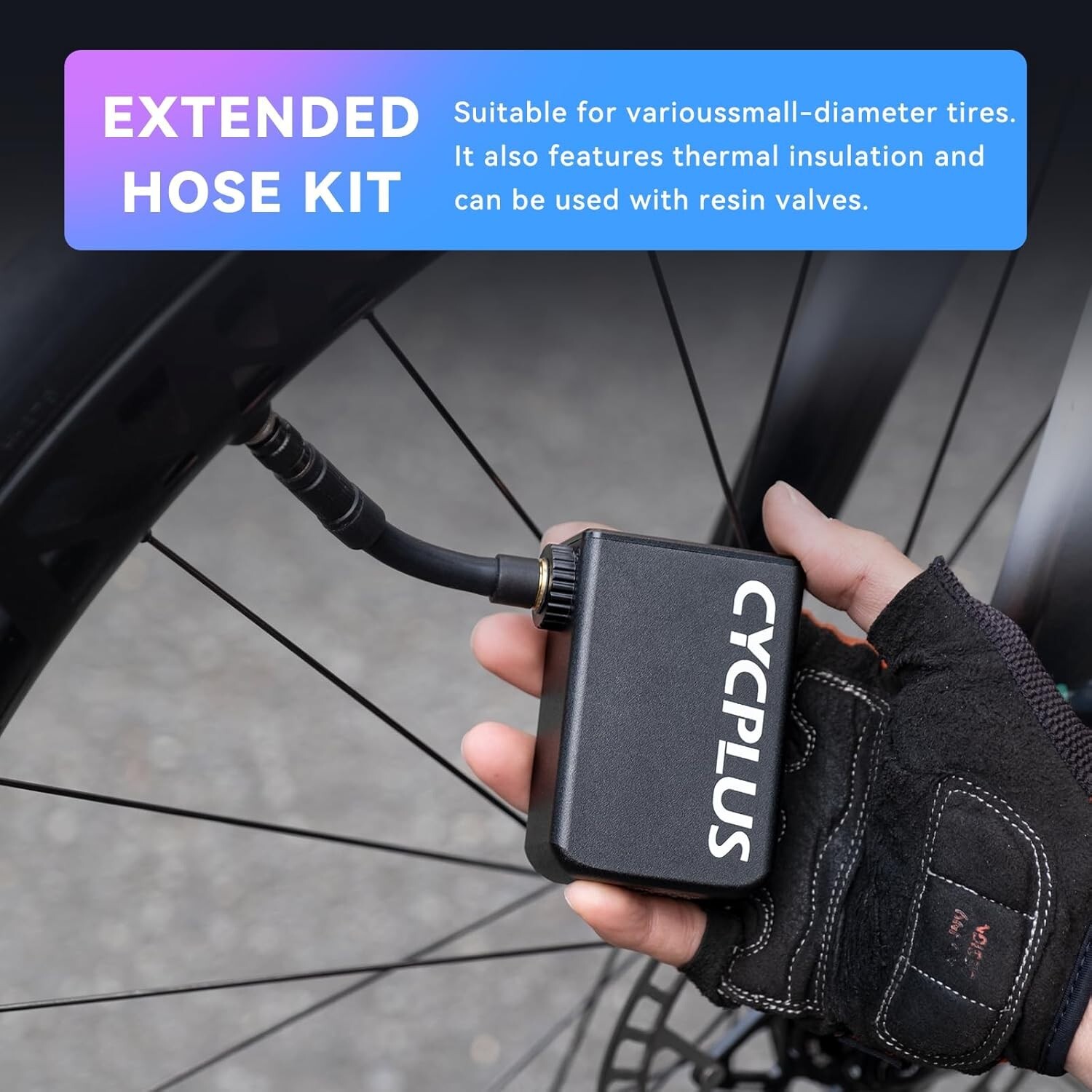 CYCPLUS AS2PROMAX 120PSI Electric Tiny Bike Pump with Gauge,2025 Updated Version