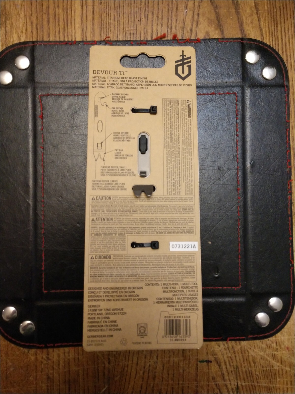 Gerber Devour Titanium Multi Fork & Function Multi Tool Combo 9 Tools 1.0 OZ