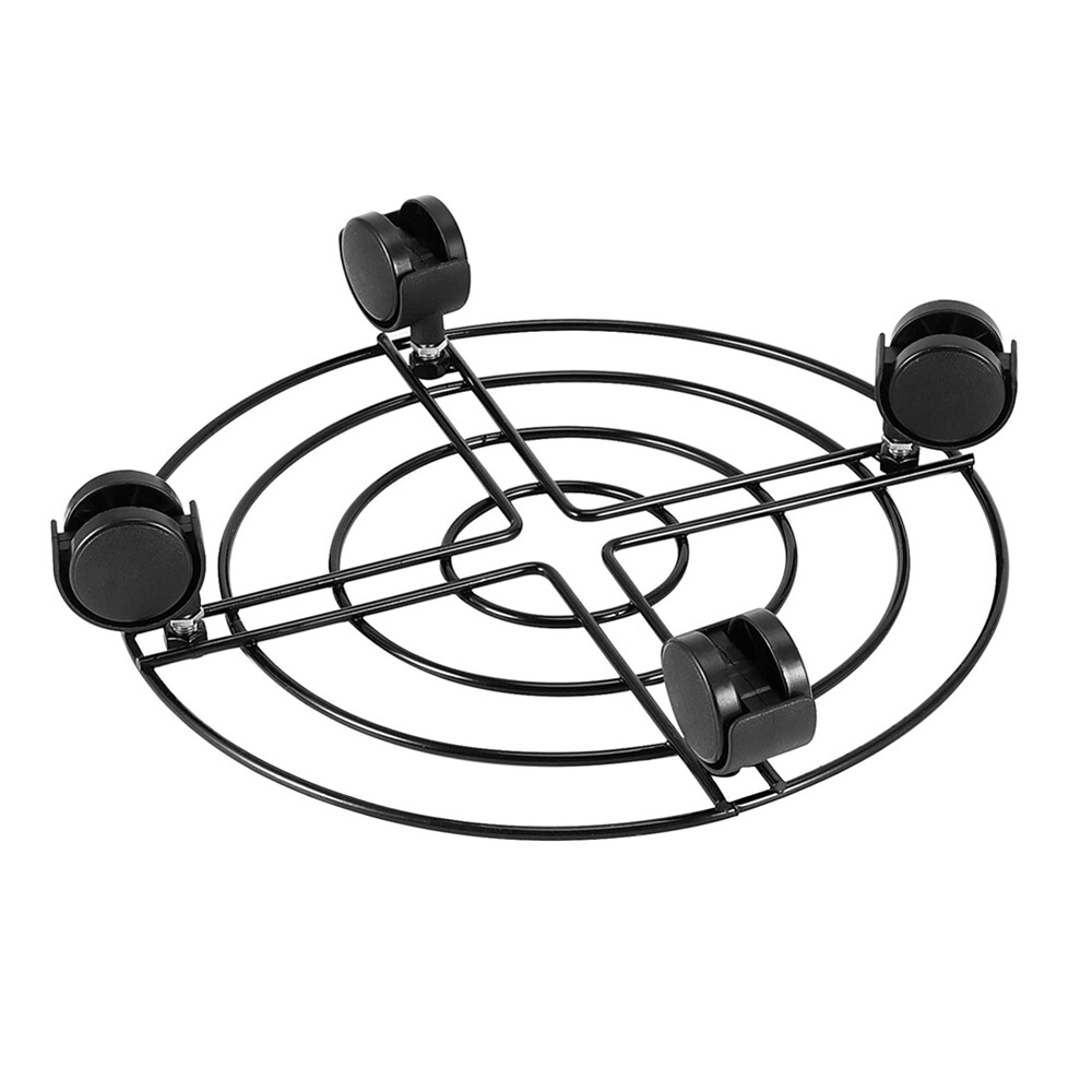 3Packs Metal Plant Caddy Plant Dolly Plant Stand Plant Holder with Wheels 10.5in